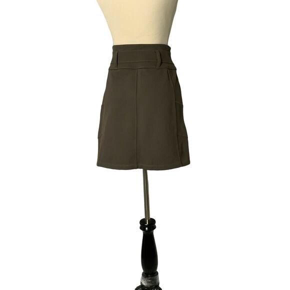 Athleta Dark Green High Waist Pull-On Stretch Mini Skirt Size XXS - Picture 11 of 12
